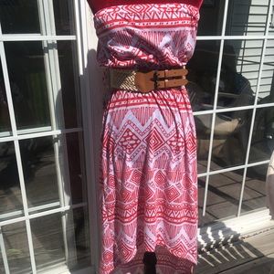 High-low Strapless Sundress